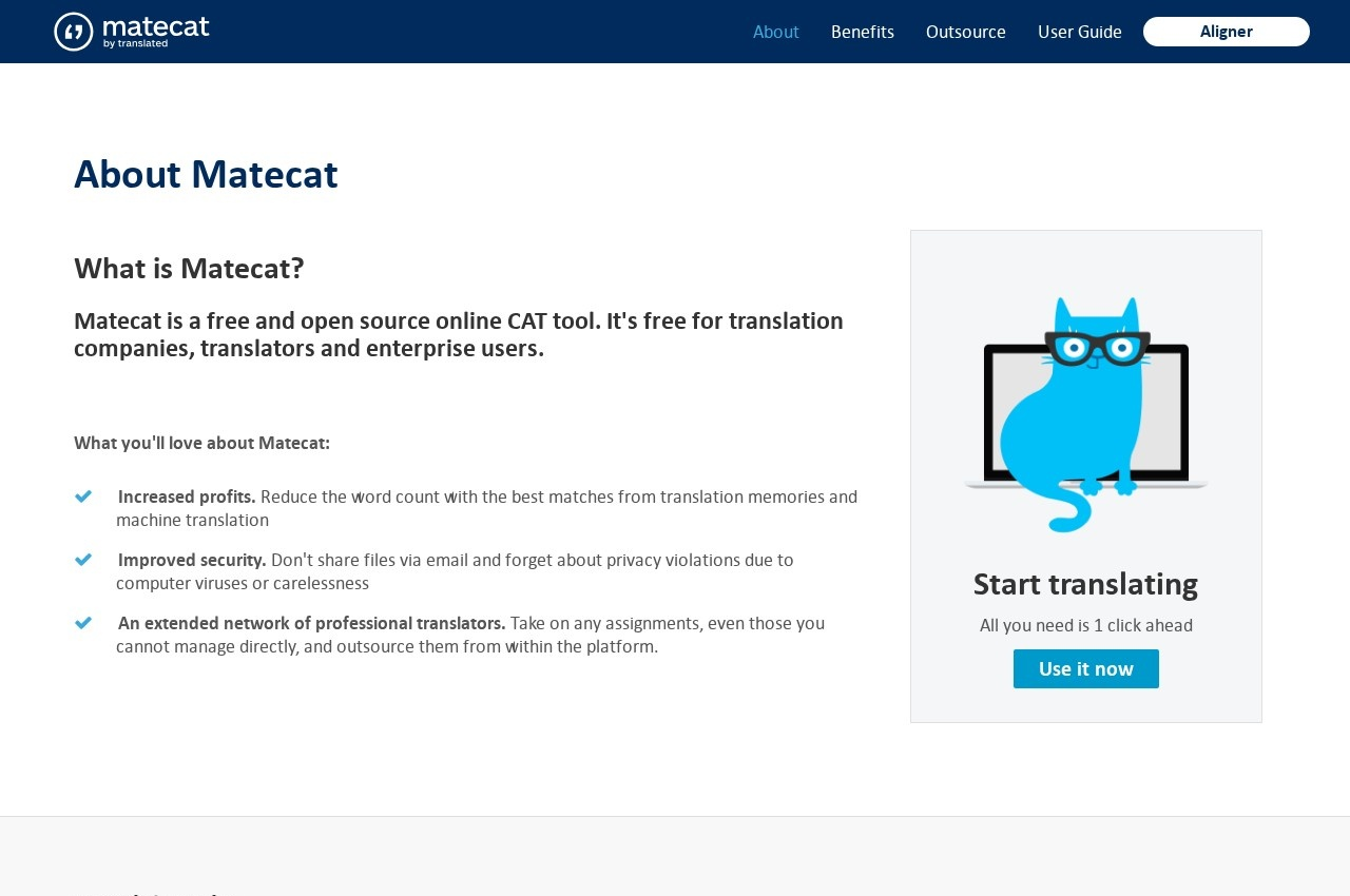 Matecat screenshot