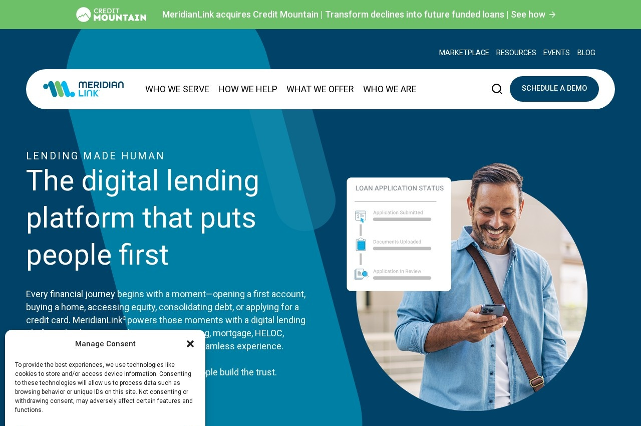 MeridianLink screenshot