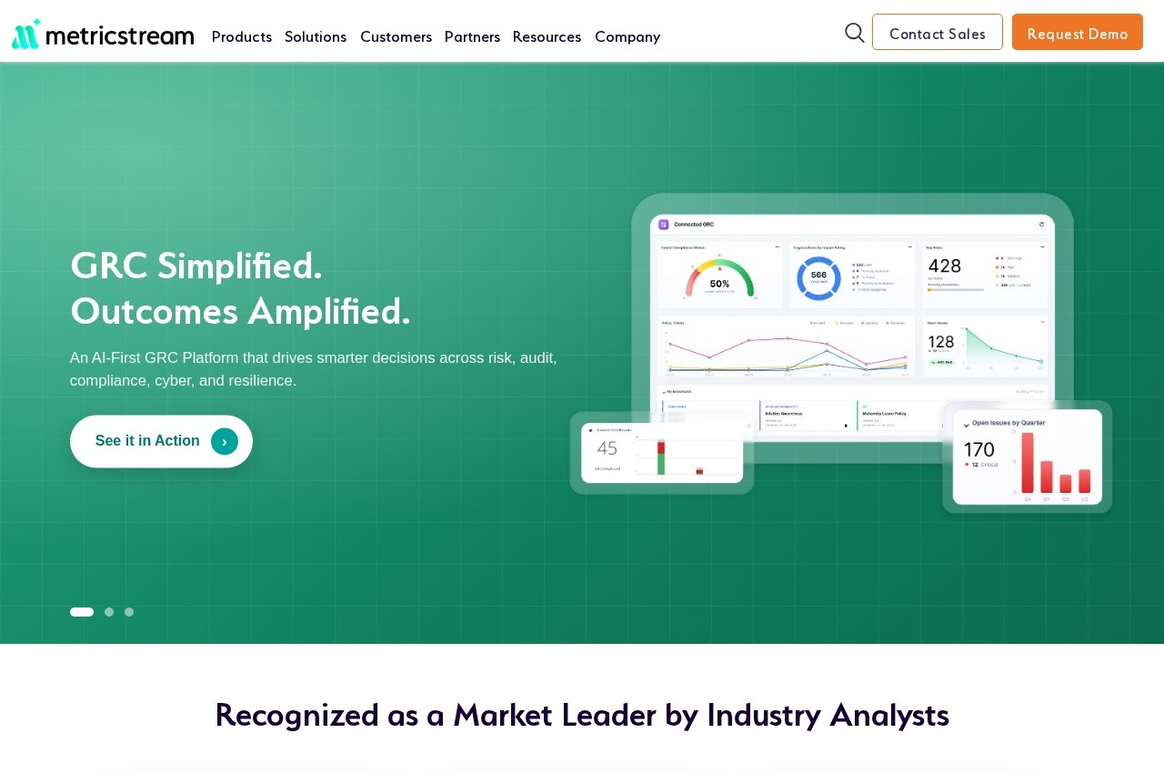 MetricStream screenshot