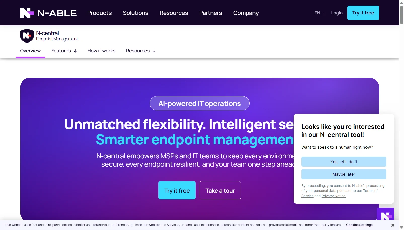 N-able N-central screenshot