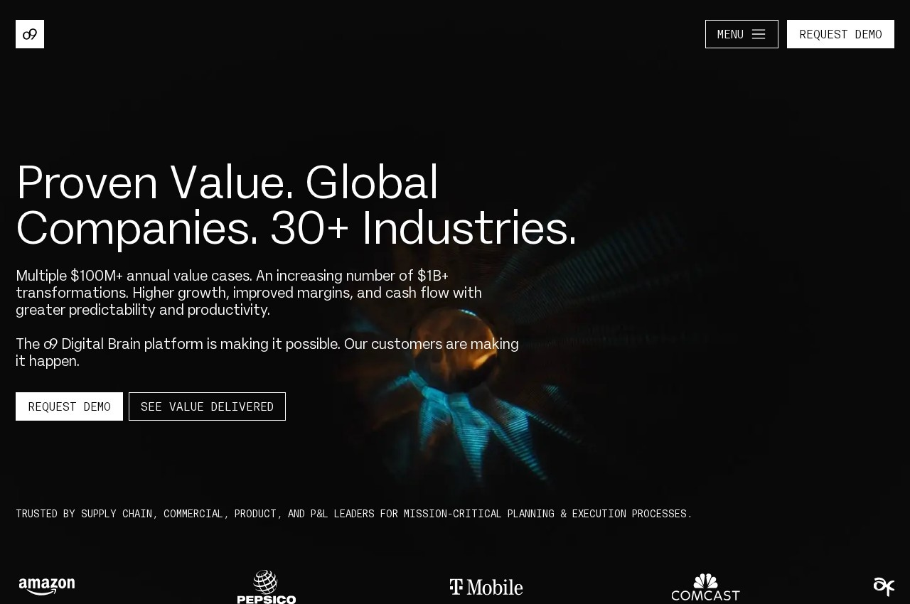 o9 Solutions screenshot