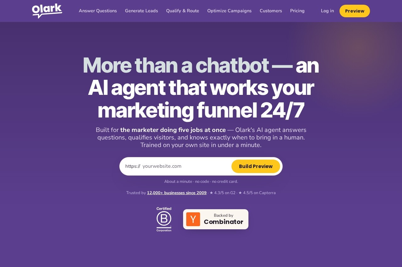 Olark screenshot