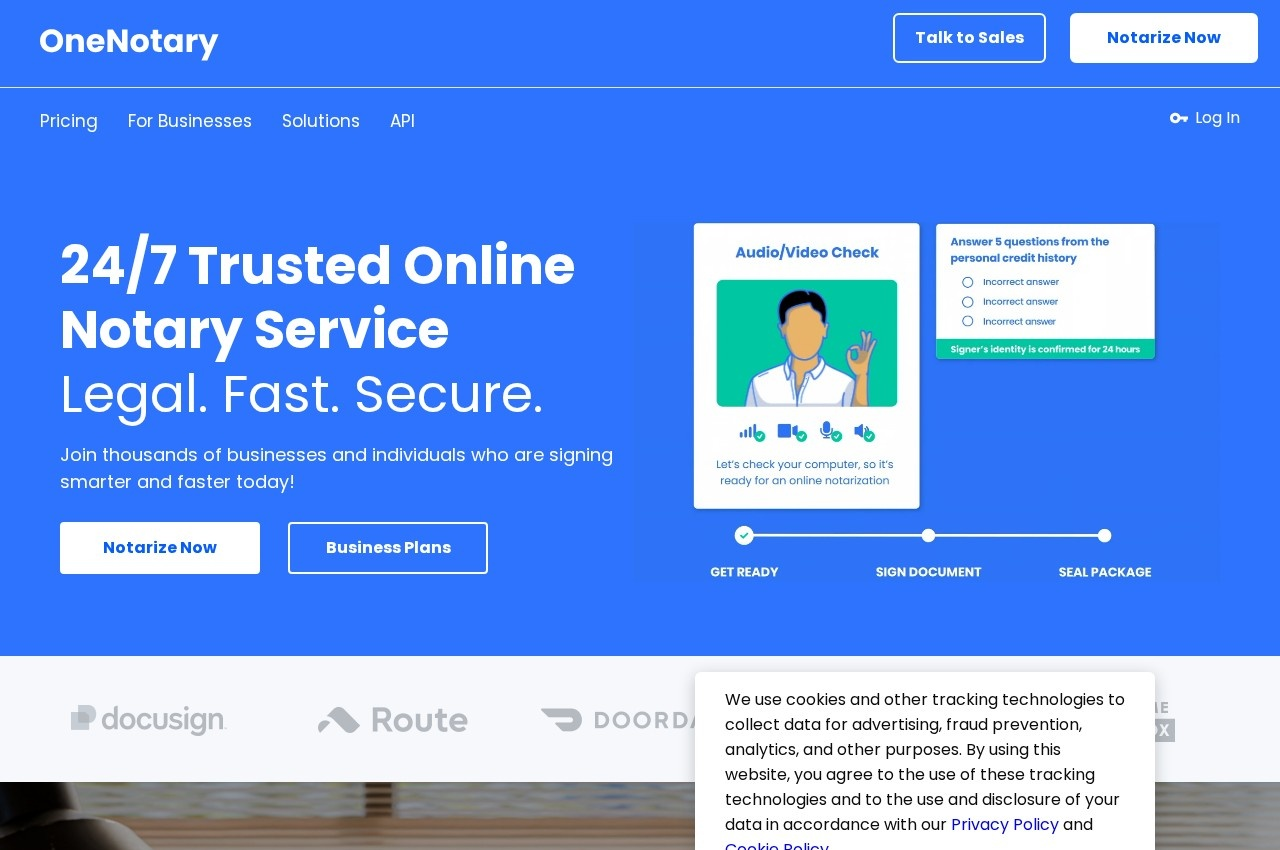 OneNotary screenshot