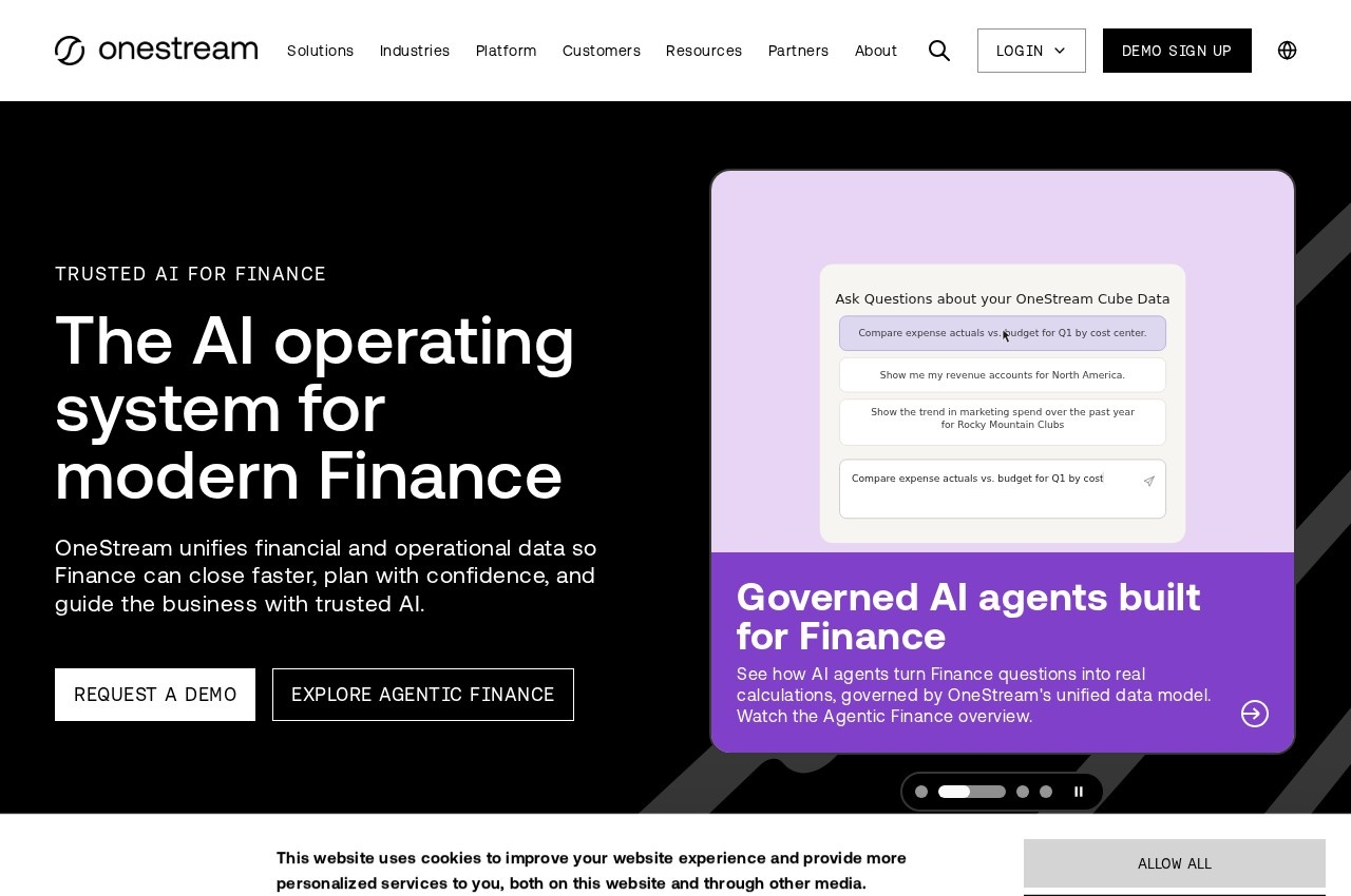 OneStream screenshot