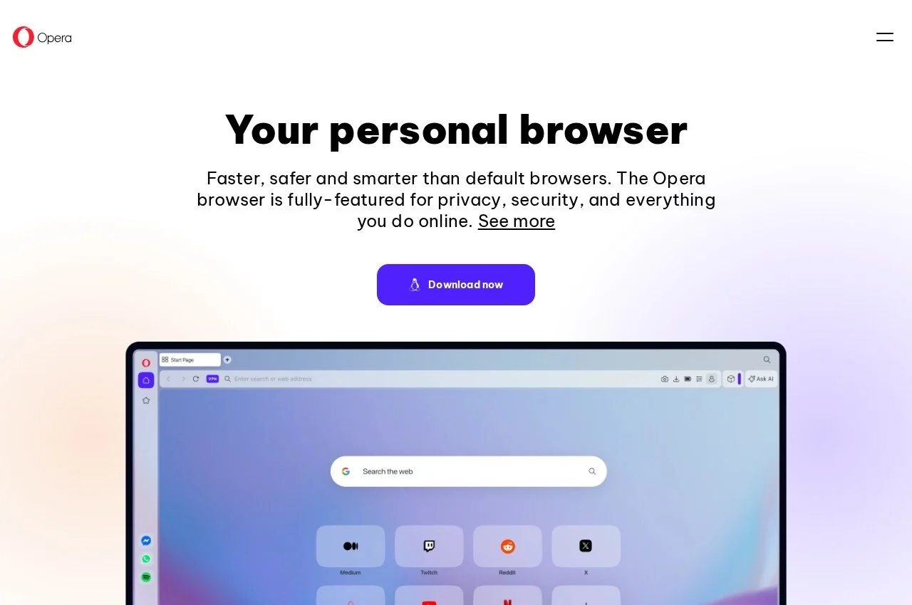 Opera screenshot