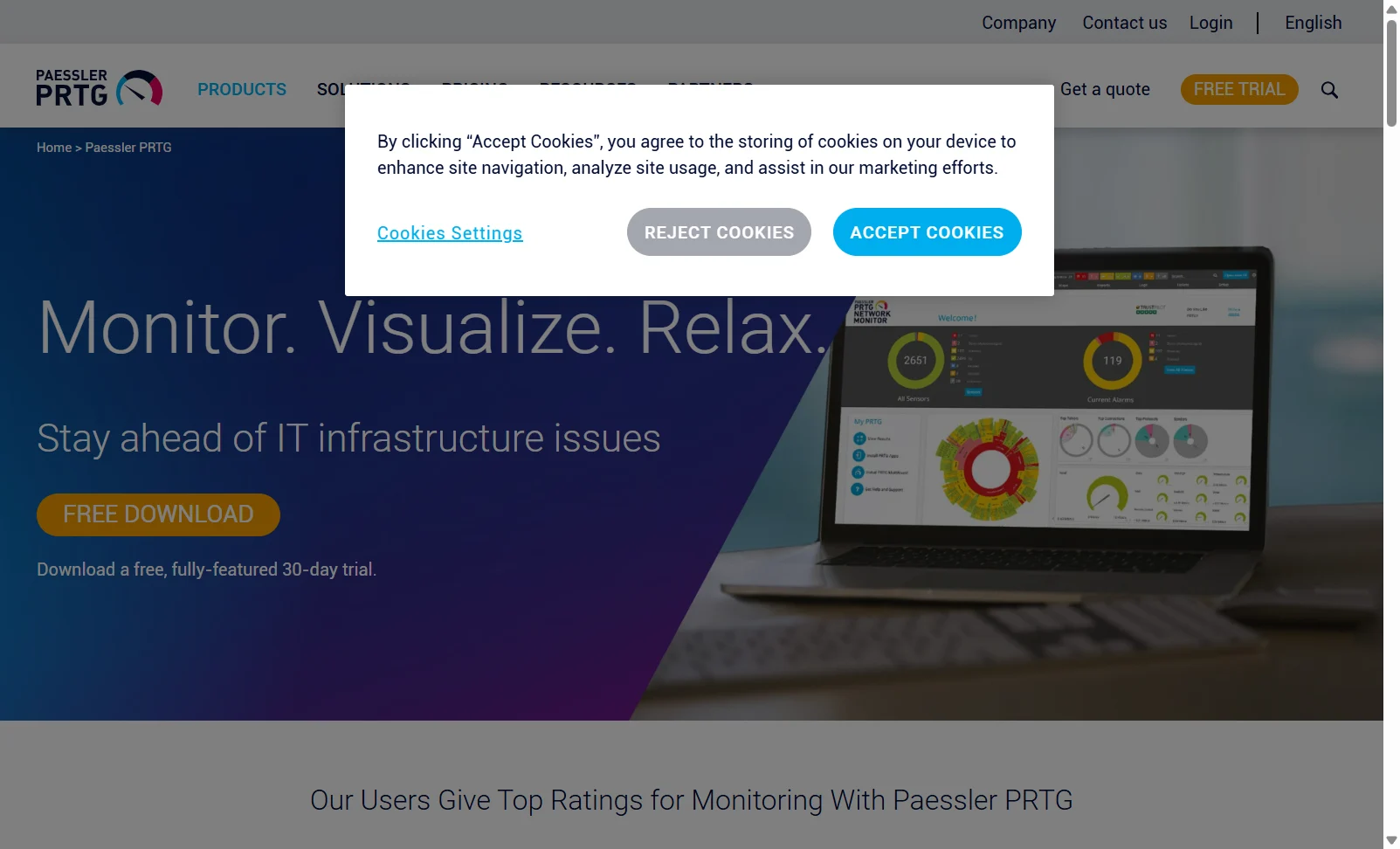 Paessler PRTG screenshot