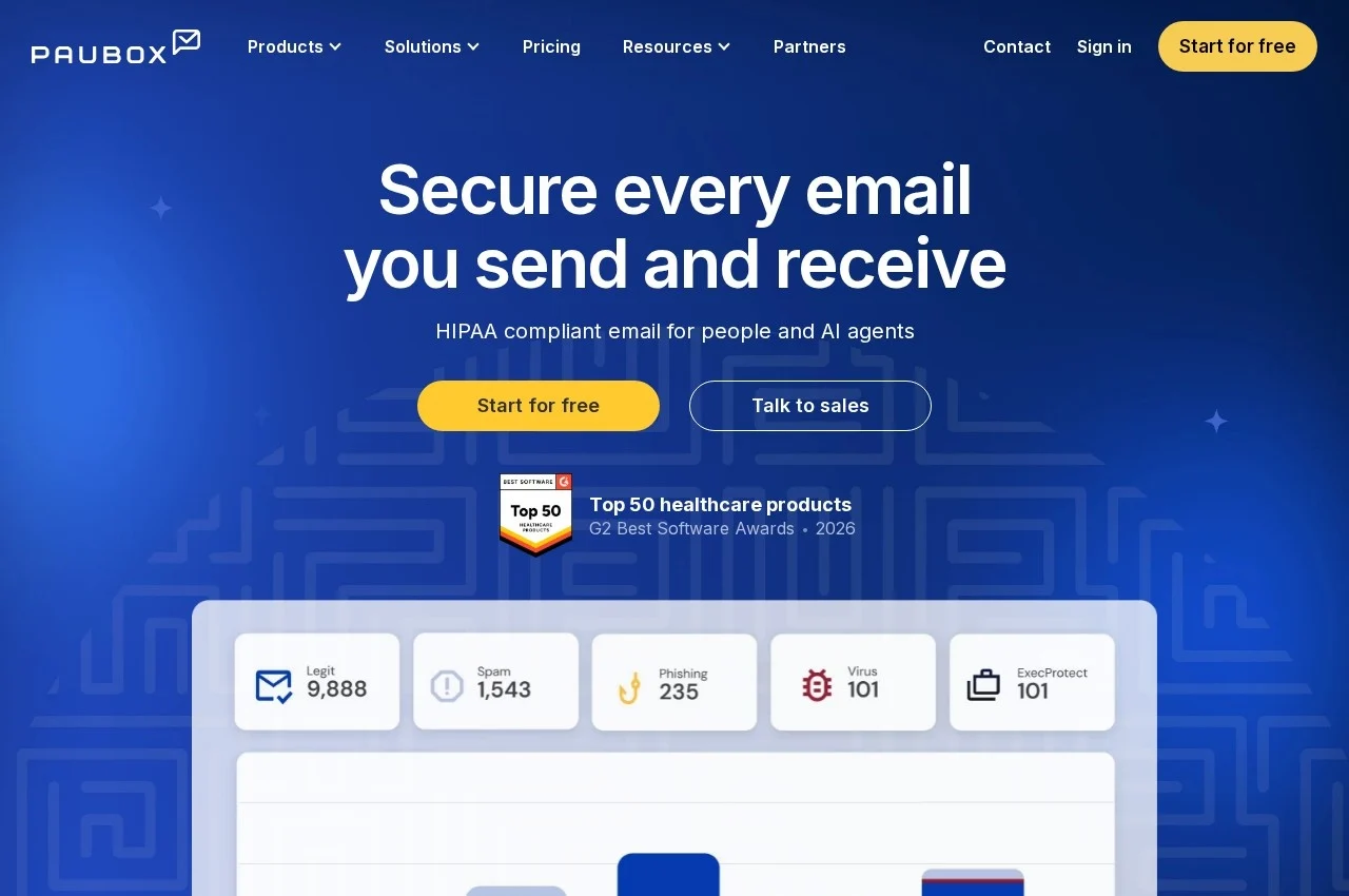 Paubox screenshot