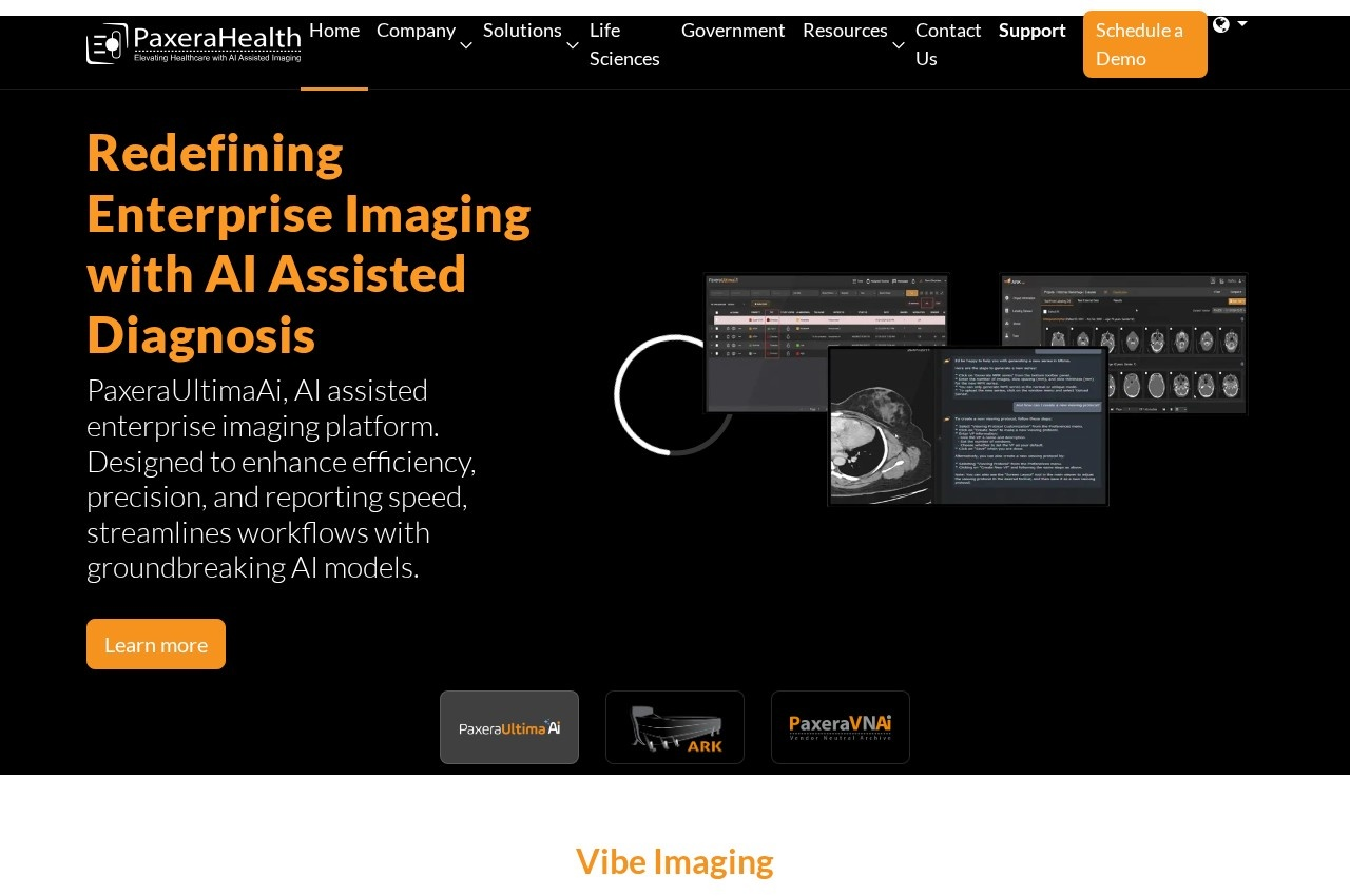 PaxeraHealth screenshot