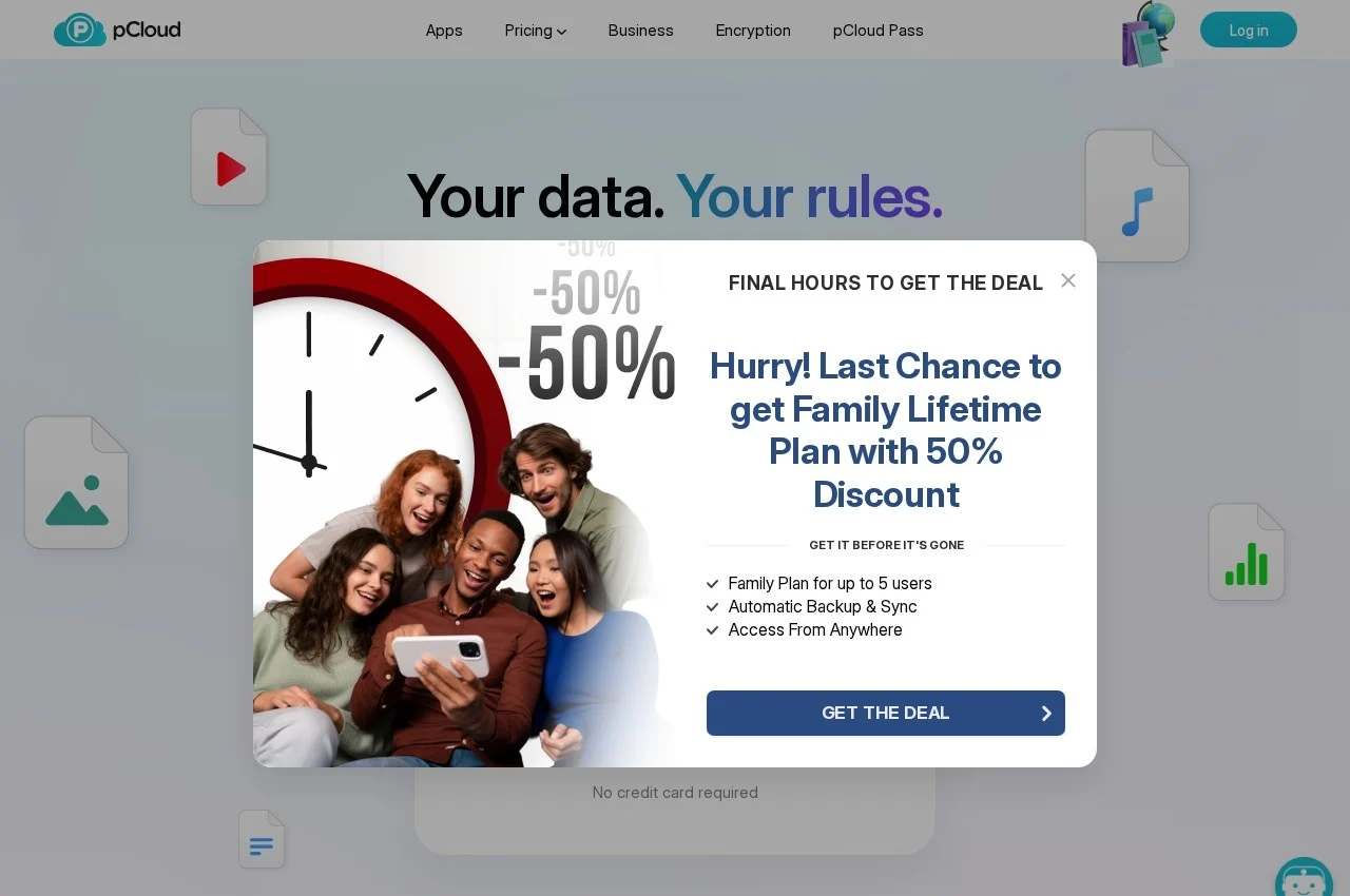 pCloud screenshot