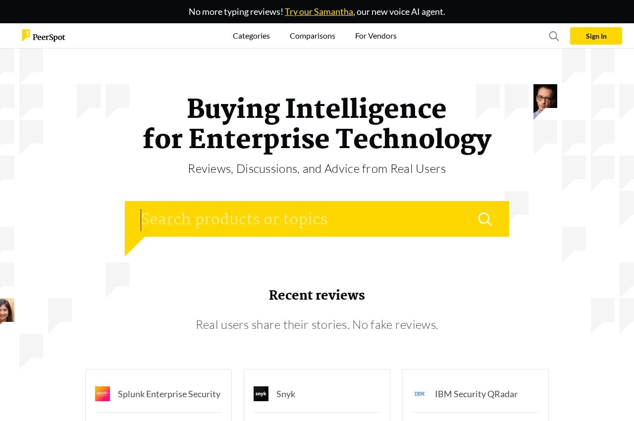 PeerSpot screenshot