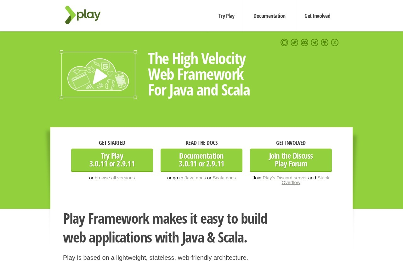 Play Framework screenshot