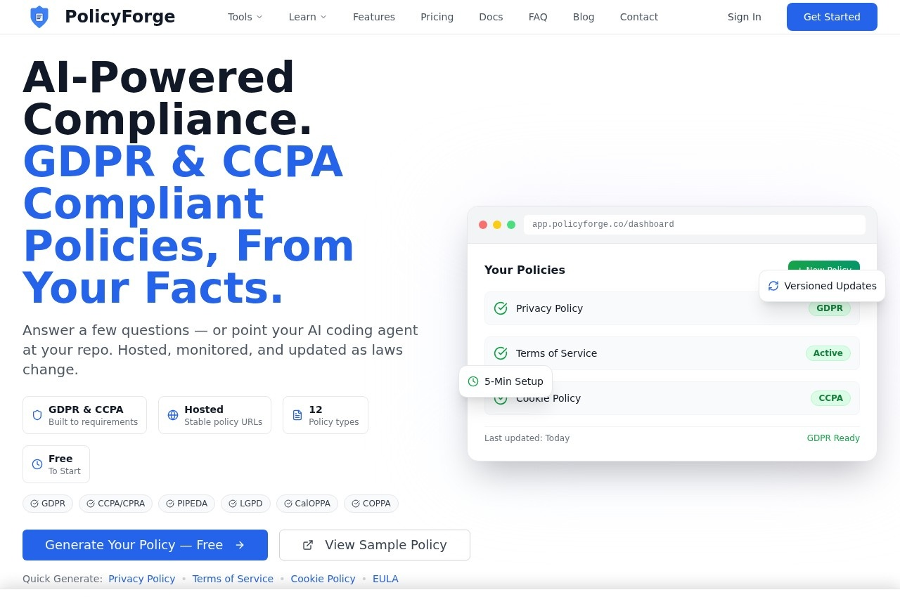 PolicyForge screenshot