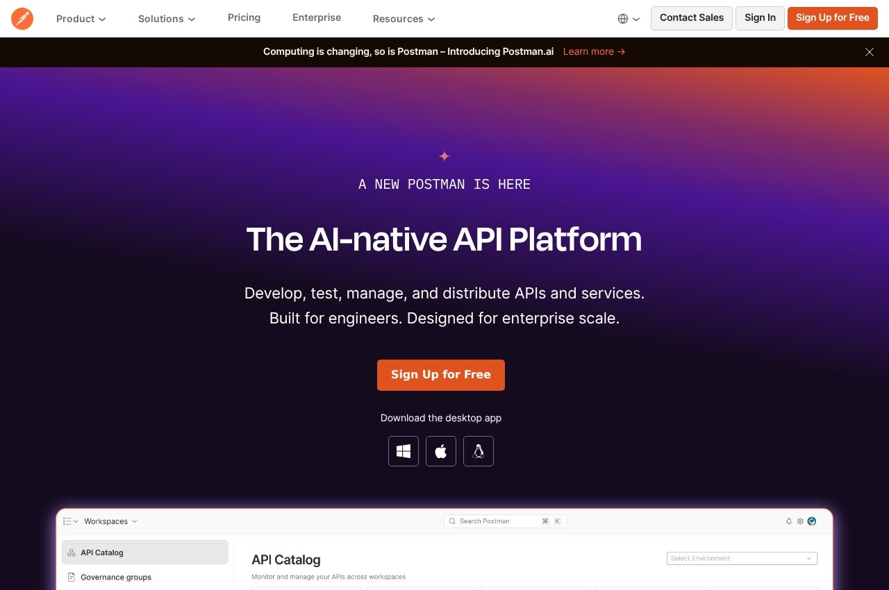 Postman API Network screenshot