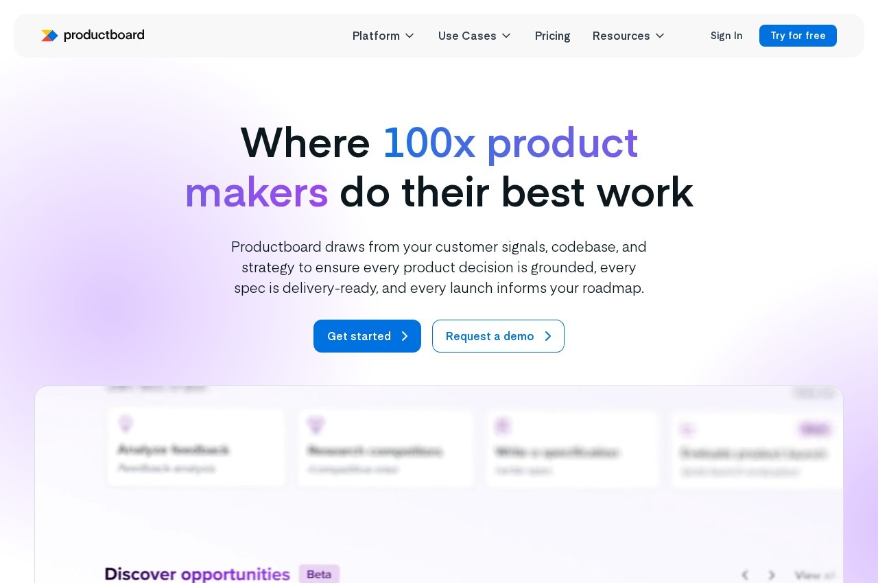 Productboard screenshot