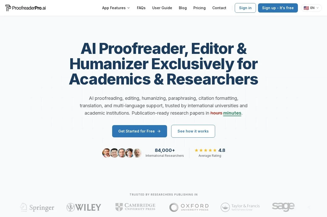 ProofreaderPro.ai screenshot
