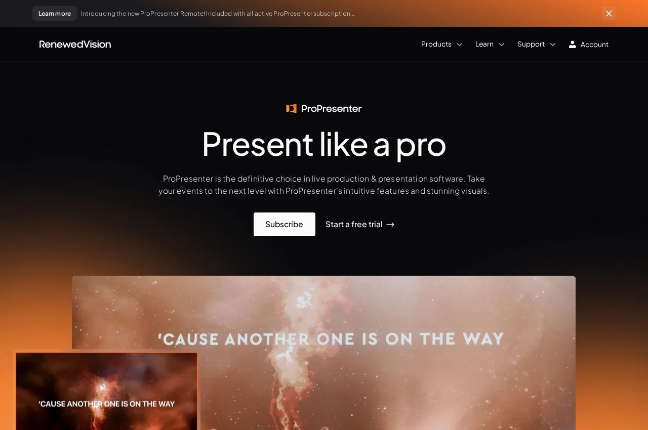 ProPresenter screenshot