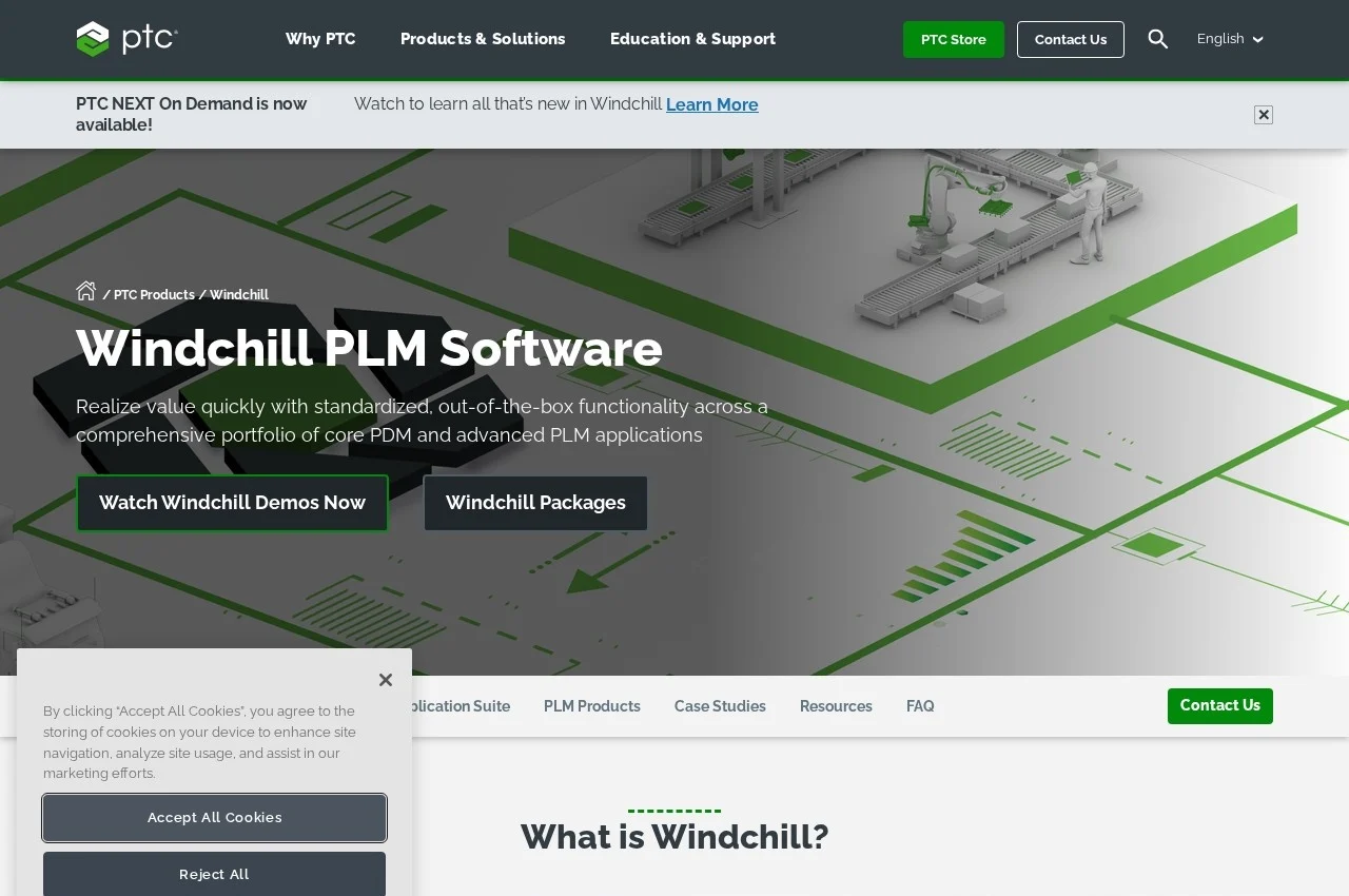 PTC Windchill screenshot