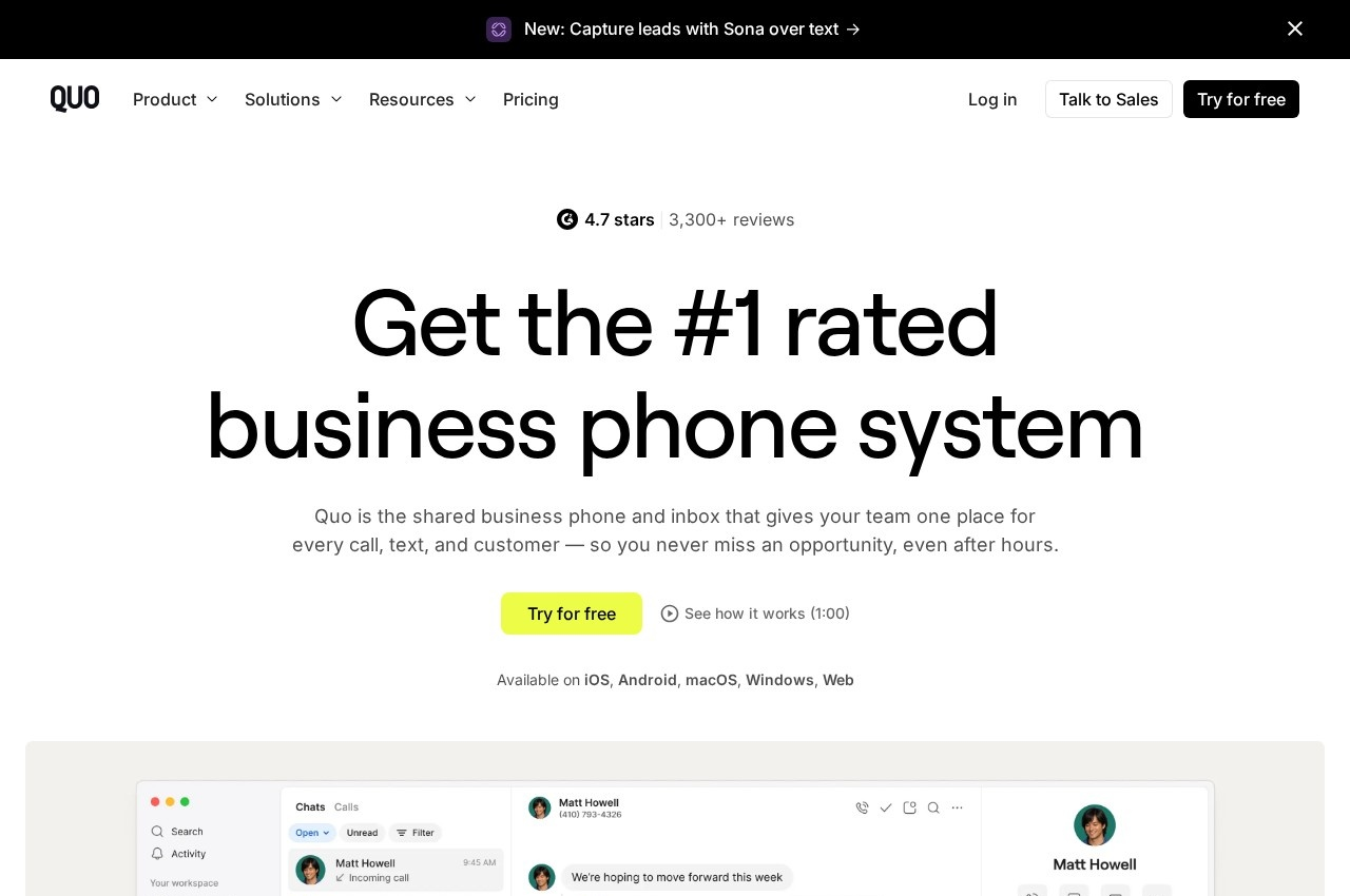 Quo screenshot
