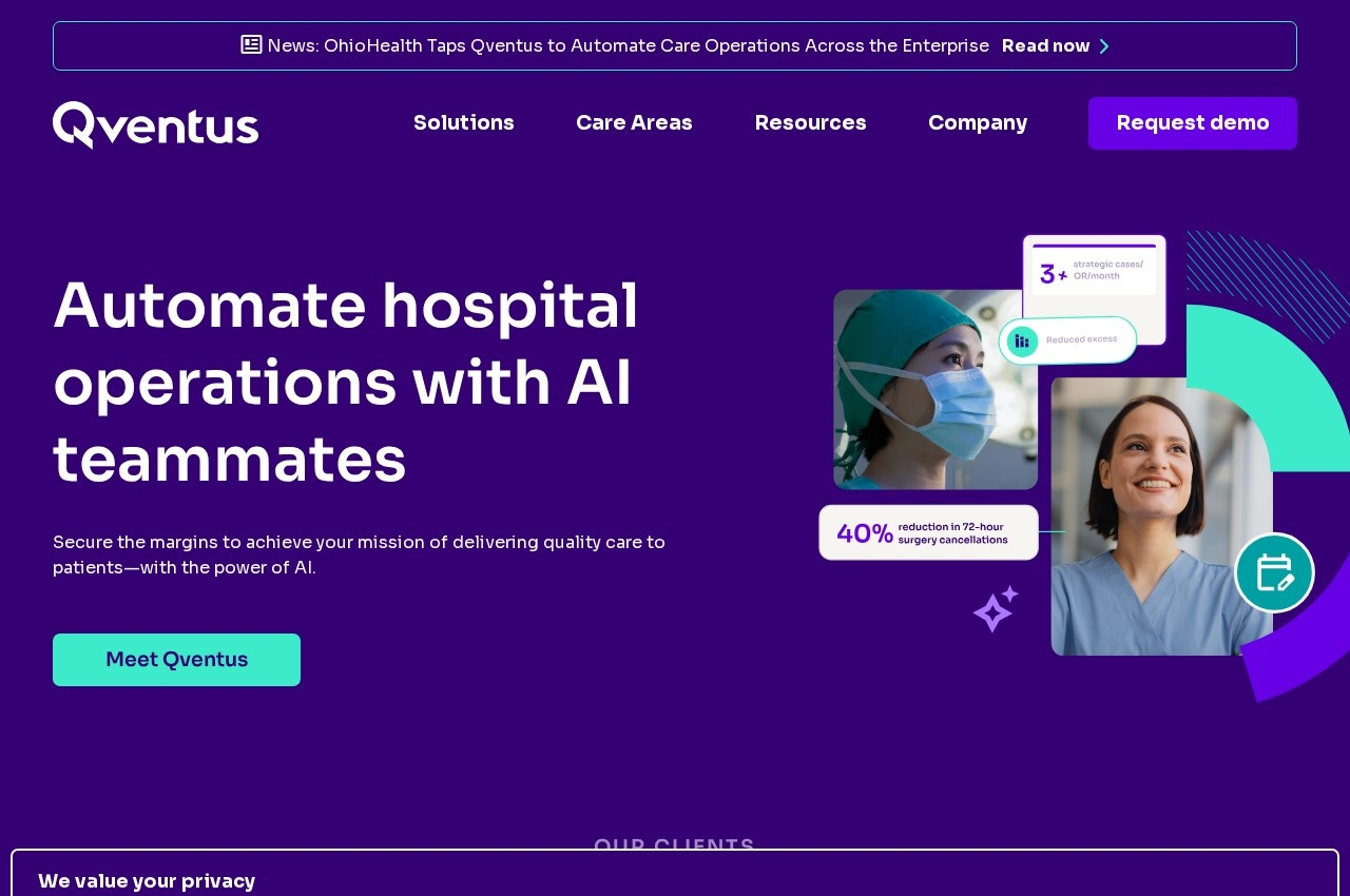 Qventus screenshot