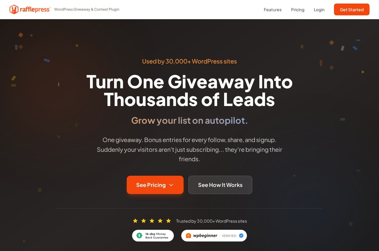RafflePress screenshot