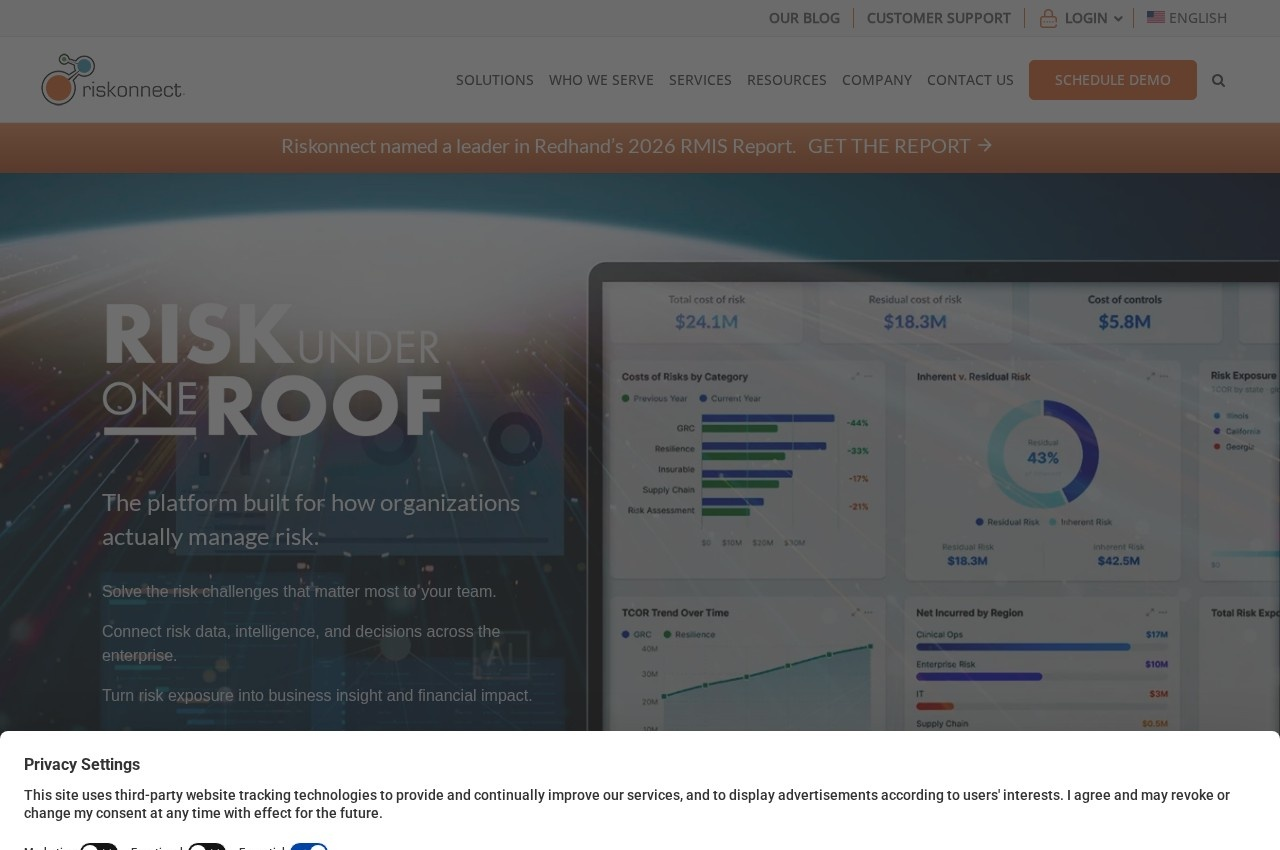 Riskonnect screenshot