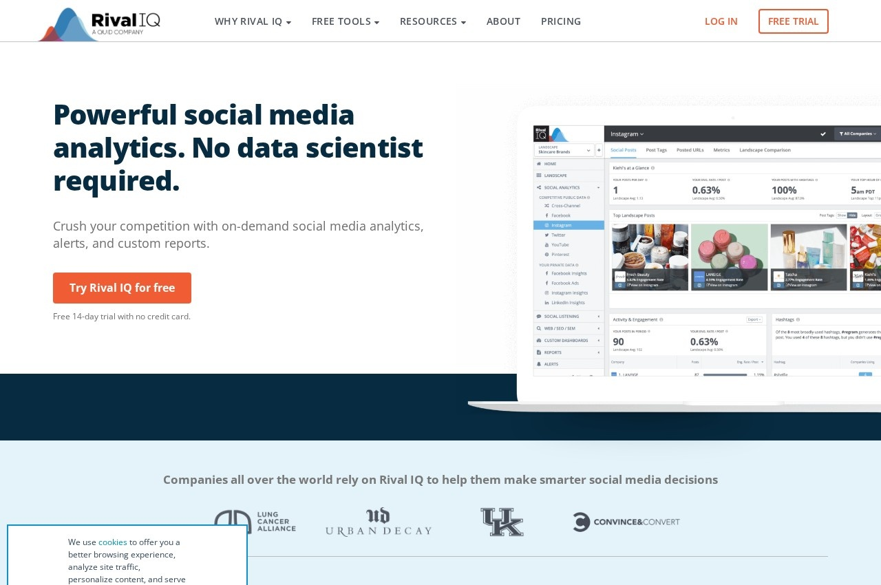 Rival IQ screenshot