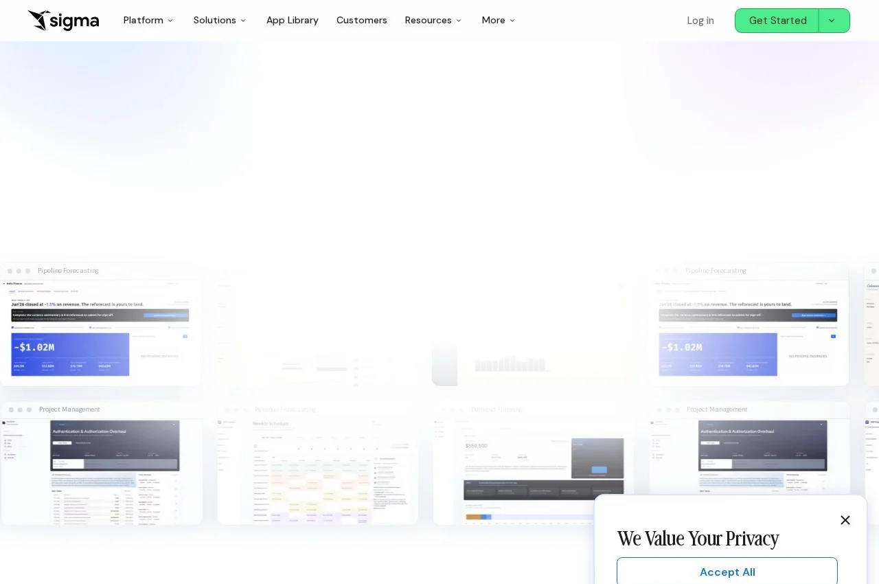Sigma Computing screenshot