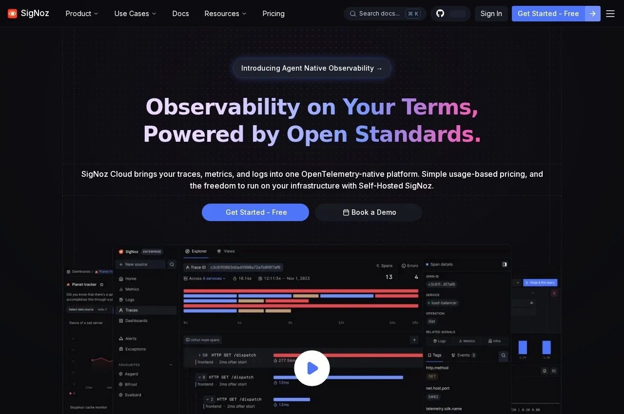 SigNoz screenshot