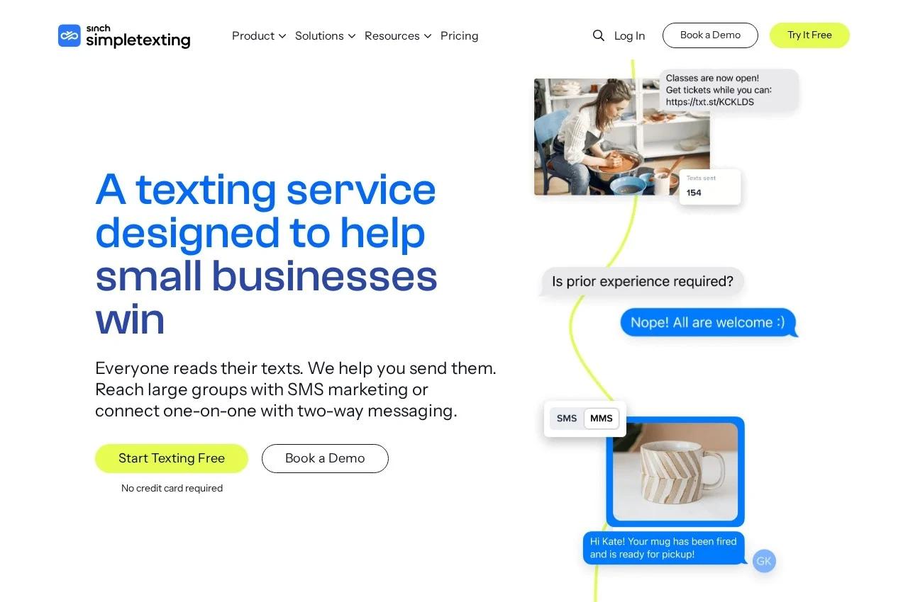 SimpleTexting screenshot