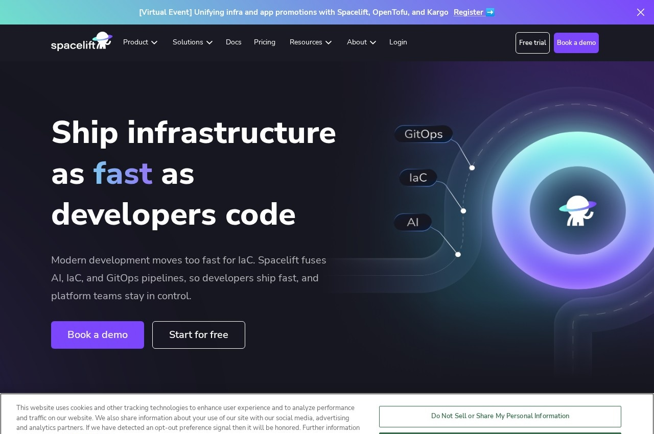 Spacelift screenshot