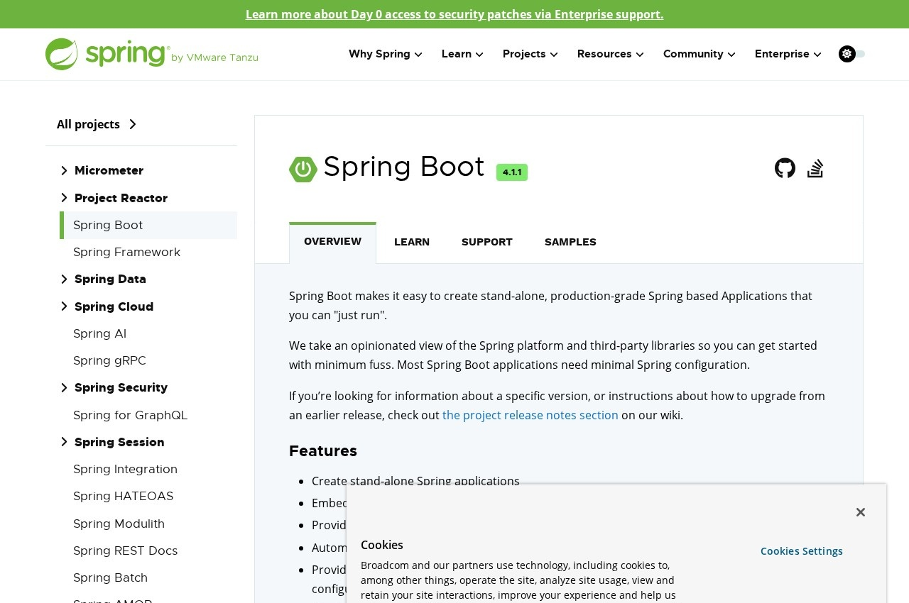 Spring Boot screenshot
