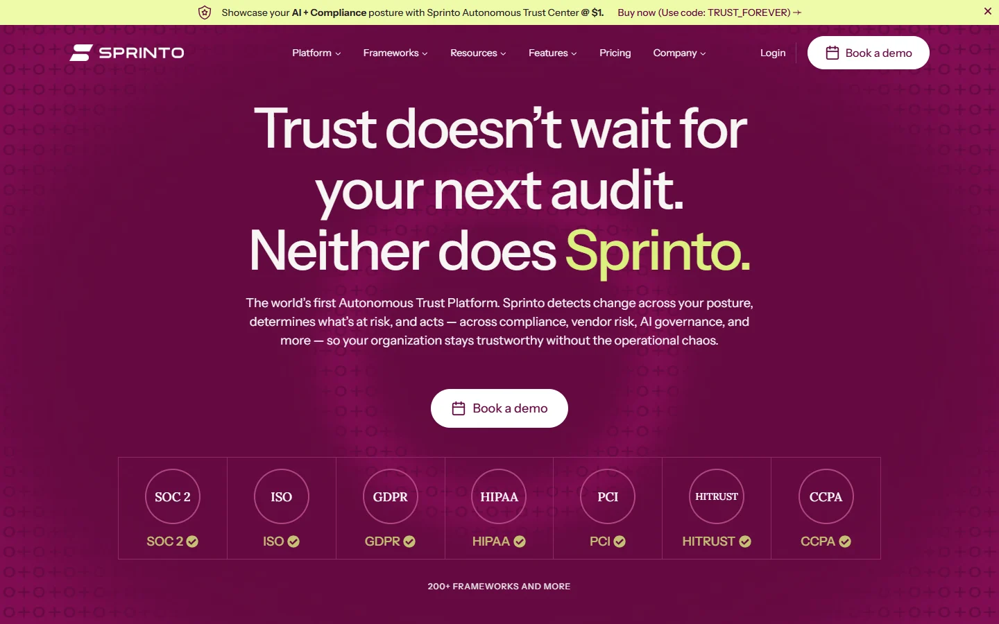 Sprinto screenshot