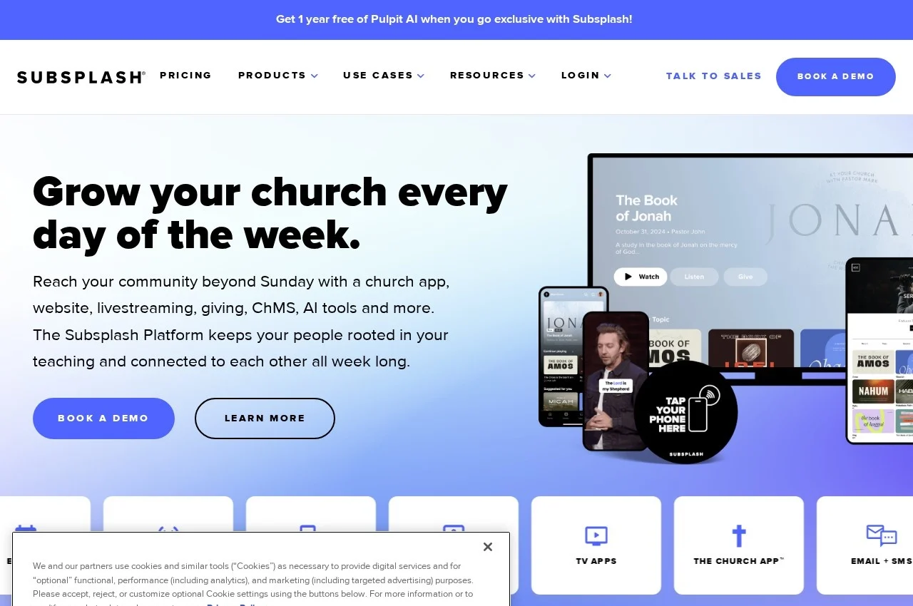 Subsplash screenshot