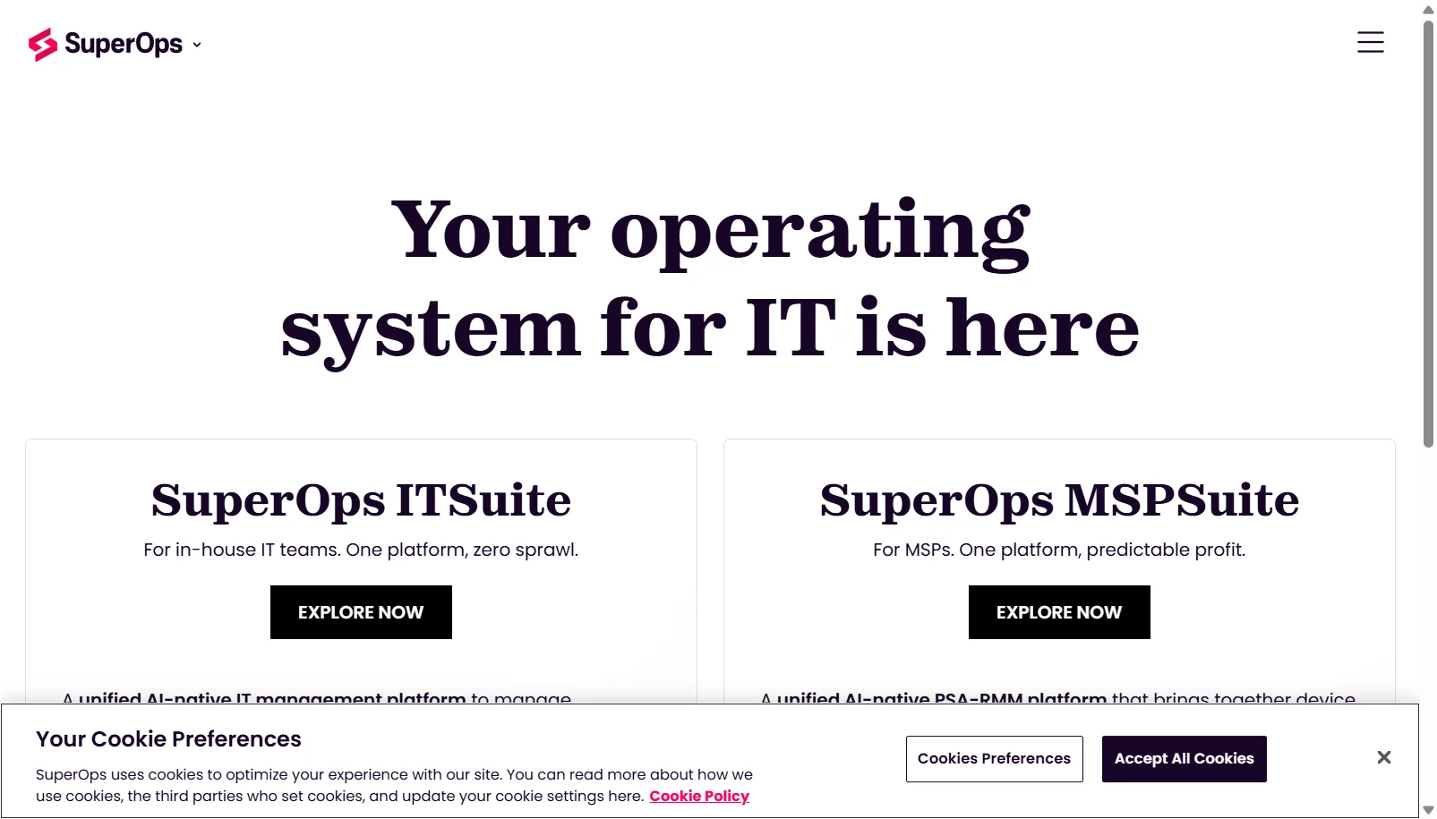 SuperOps screenshot