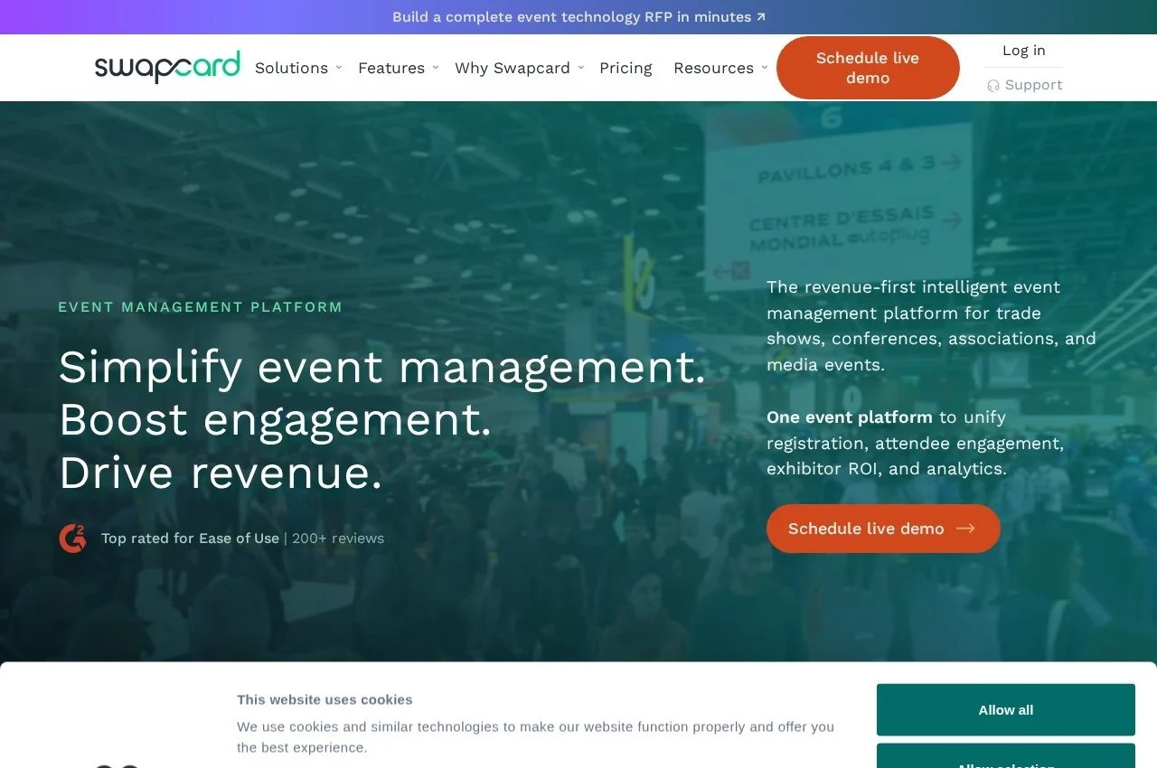 Swapcard screenshot
