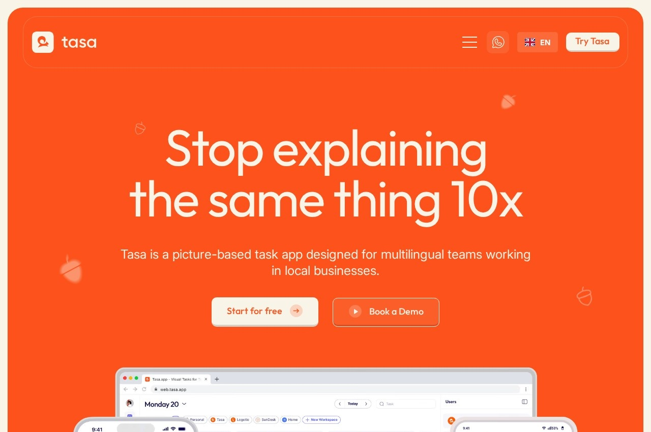 Tasa screenshot