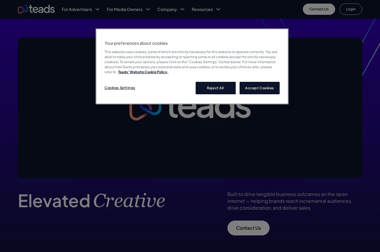 Teads screenshot