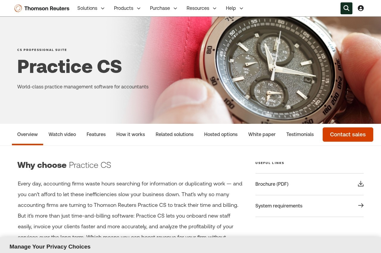 Thomson Reuters Practice CS screenshot