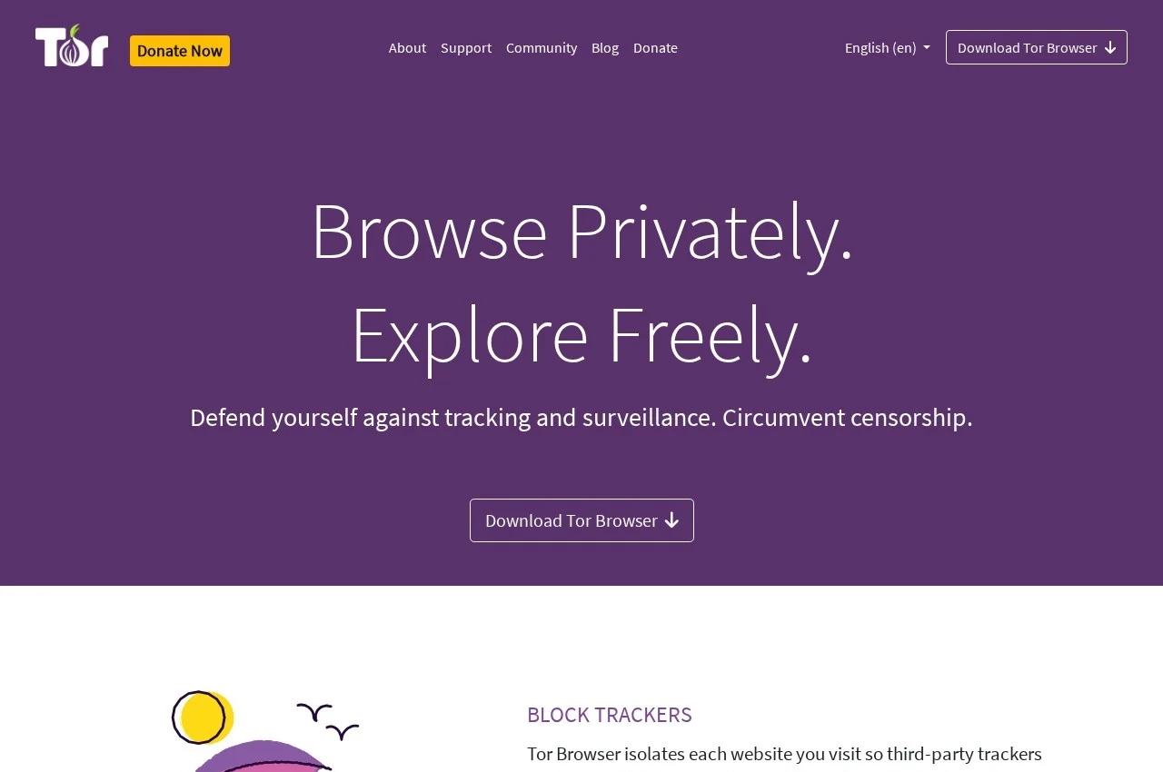 Tor Browser screenshot
