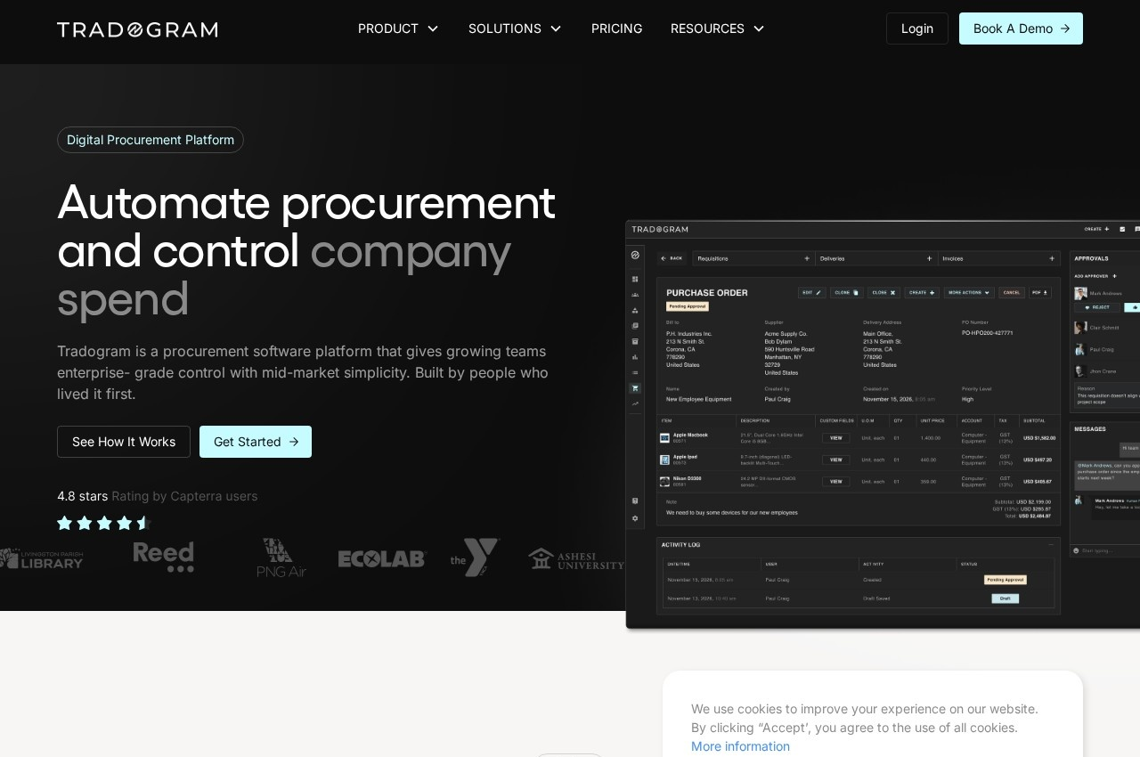 Tradogram screenshot