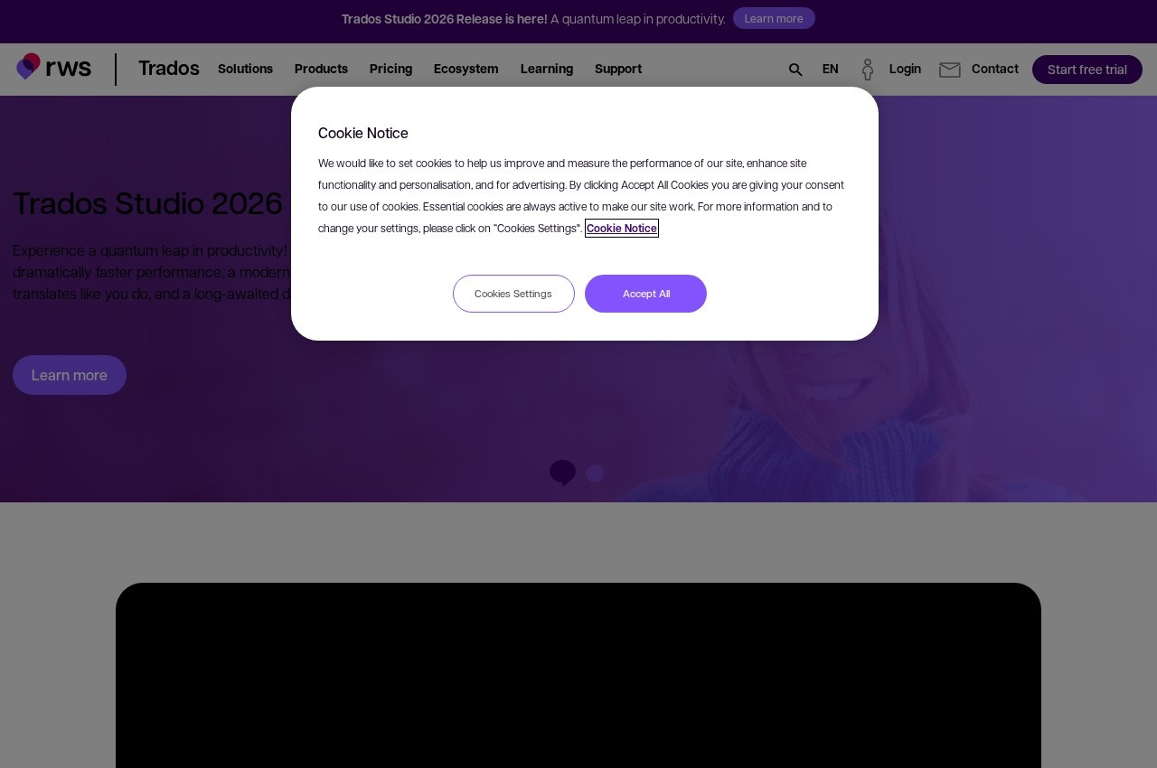 Trados Studio screenshot