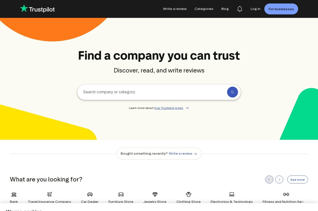 Trustpilot screenshot