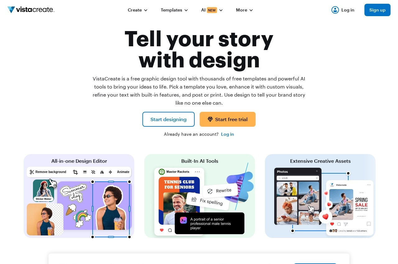 VistaCreate screenshot