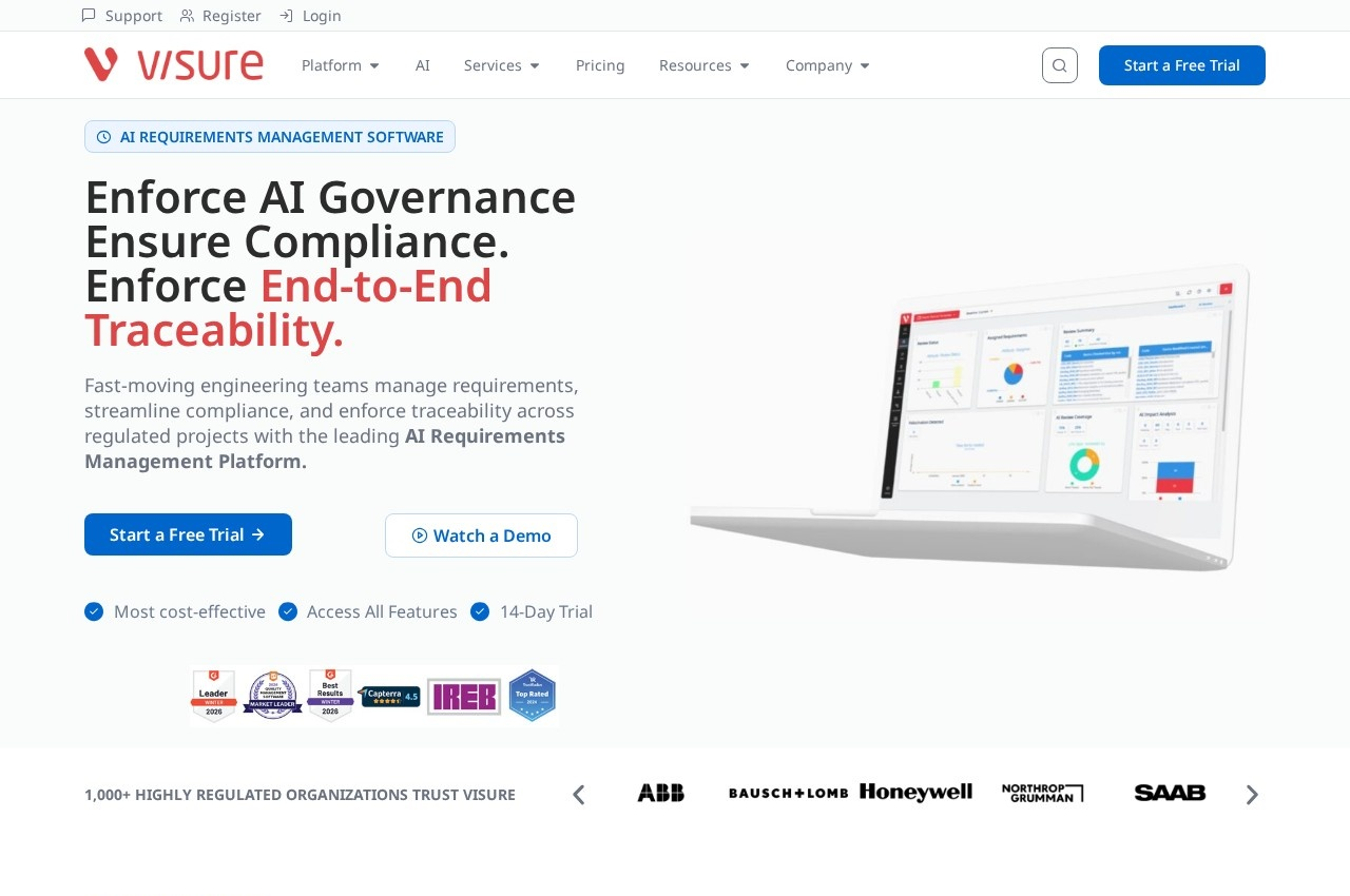 Visure Solutions screenshot