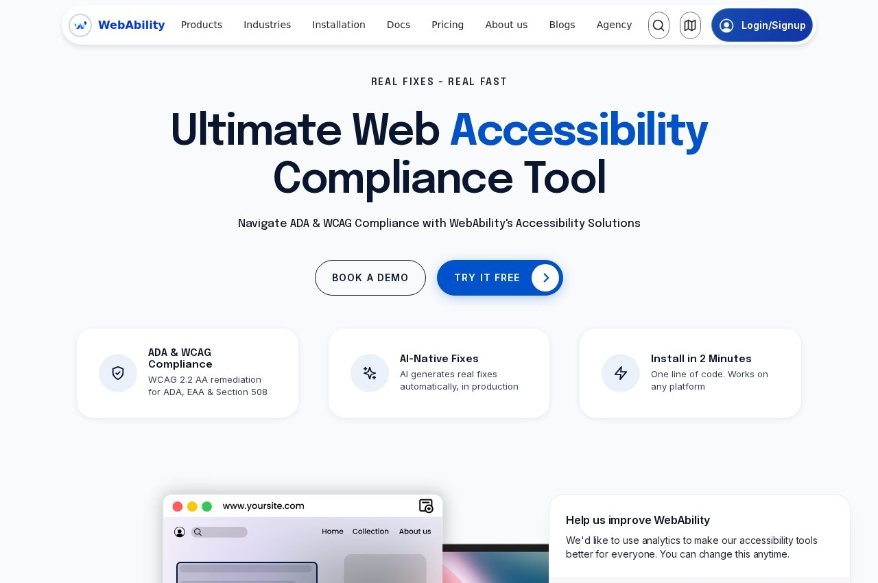 WebAbility screenshot