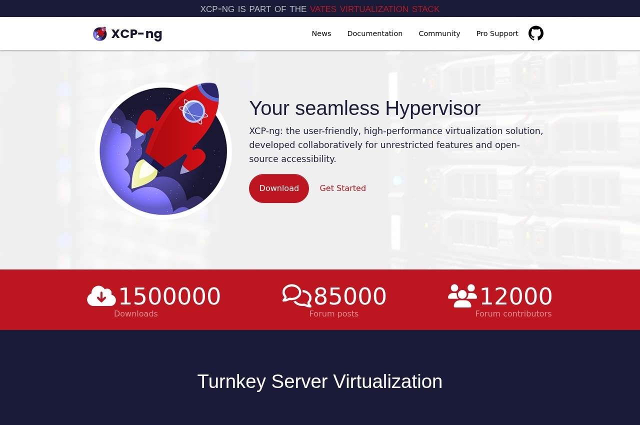 XCP-ng screenshot