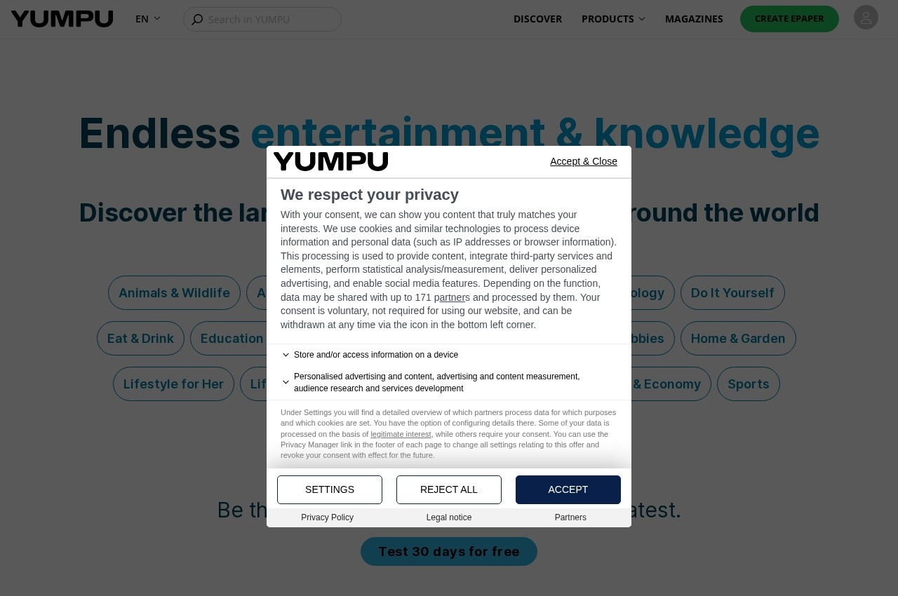Yumpu screenshot