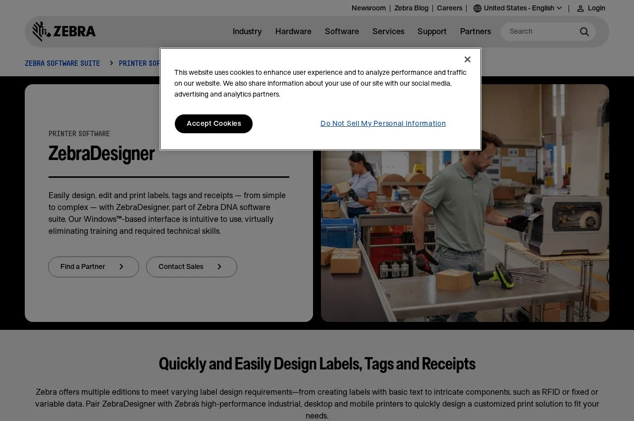 ZebraDesigner screenshot
