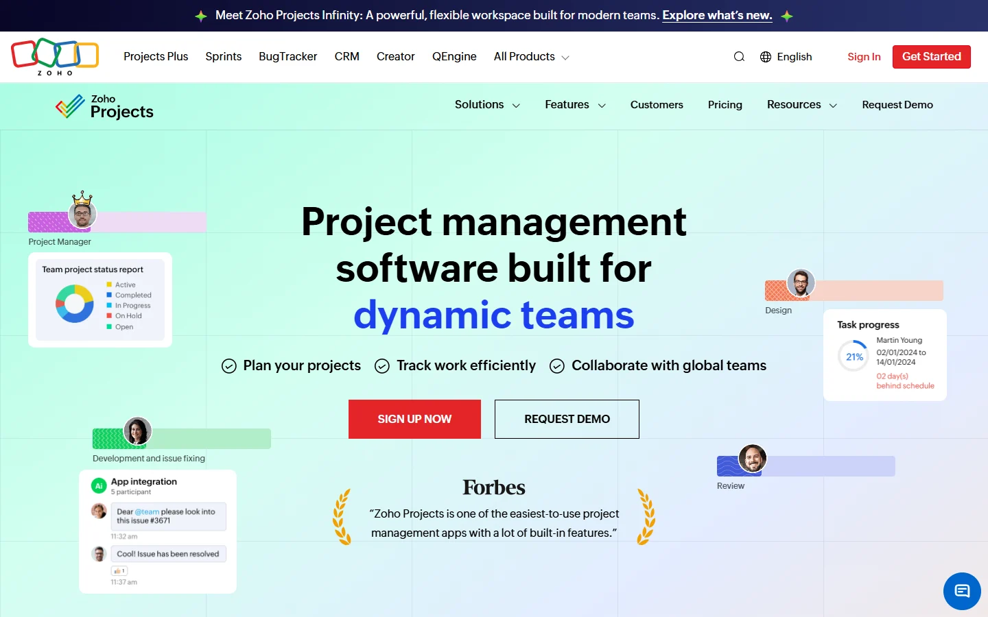Zoho Projects screenshot