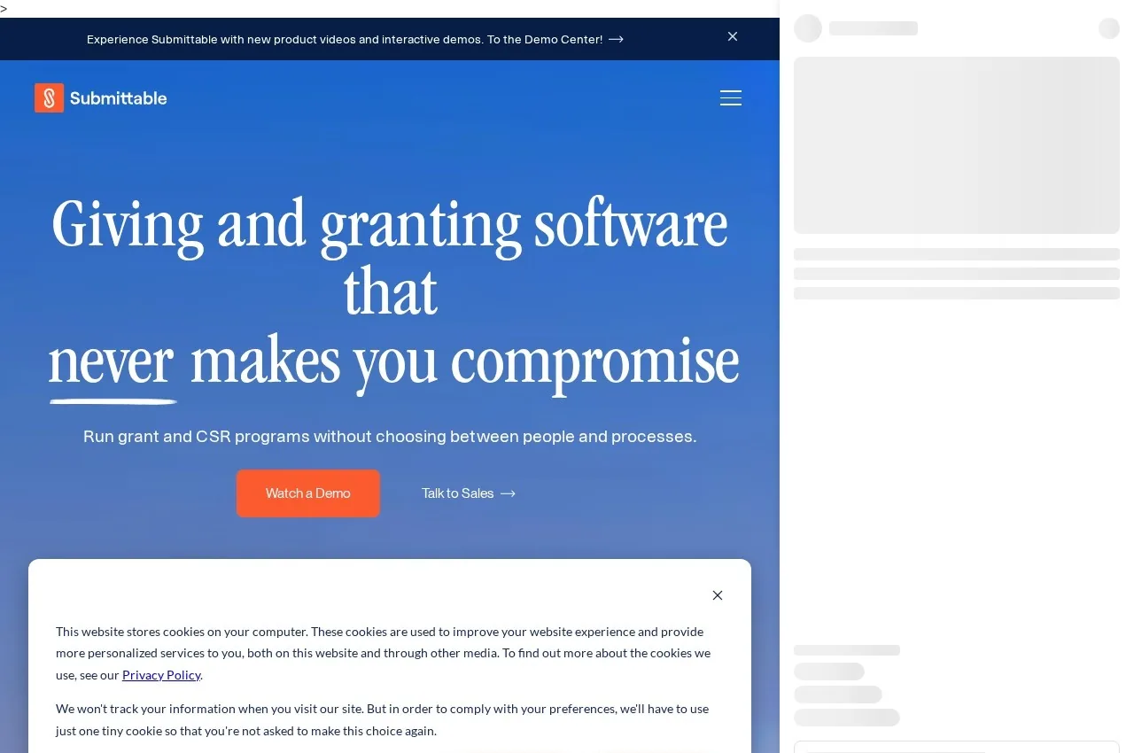 Submittable screenshot